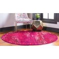thumbnail image 5 of Unique Loom 3128100 6 x 6 ft. Lilly Jardin Round Rug, Pink, 5 of 5