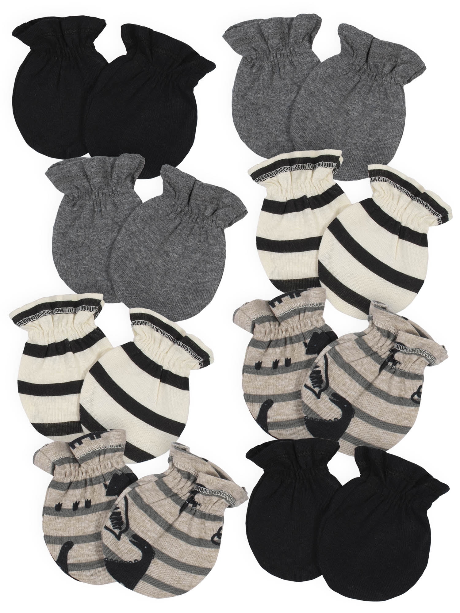 Gerber Baby Boy No Scratch Mittens 8-Pack, 0-3 Kuwait Ubuy