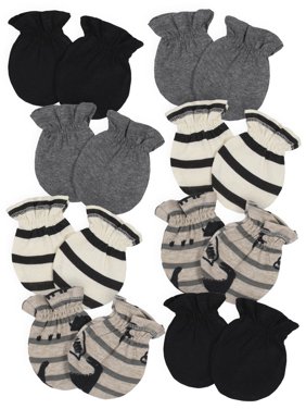 Gerber Baby Boy Organic Mittens, 8-Pack