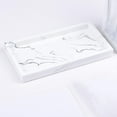 thumbnail image 4 of Abbracc Creative Resin Tray Bathroom Storage Tray Rectangular Jewelry Storage Tray Dish White, 4 of 9