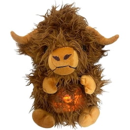 Jouet en Peluche Vache des Highlands de Simulation, Poupée Animal en Peluche Douce Mignonne Écoresponsable Confortable Réaliste Polyvalent pour Sofa pour Chambre pour Cadeaux