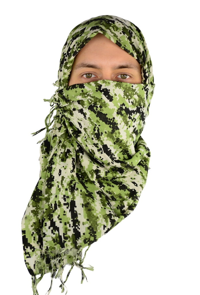Shemagh-Tactical Digital Scarf Green Camouflage