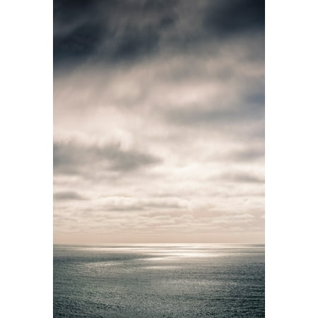 Clouds over the Pacific ocean Pacifica San Mateo County California USA Stretched Canvas - Panoramic Images (24 x