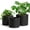 Black, variant on Large Plant Pots Set of 3 – 8", 9", 10" Indoor Flower Pots with Drainage Holes and Saucers, Big Planters for Monstera, Fiddle Leaf Fig, Snake Plant – 5 Colors