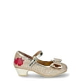 thumbnail image 3 of Disney Princess Belle Toddler Girls Low Heel Dress Up Shoes, 3 of 5