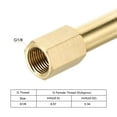 thumbnail image 4 of Uxcell Brass Pipe Fitting G1/8 Female to G1/8 Male Thread Adapter 150mm Extension Connector Hex Pipe Coupling 2 Pack, 4 of 5