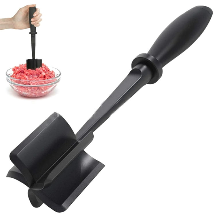 1pc, Meat Chopper, Heat Resistant Meat Masher For Hamburger Meat, Ground  Beef Masher, Nylon Hamburger Chopper Utensil, Ground Meat Chopper, Non Stick