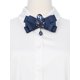 thumbnail image 4 of INSPIRE CHIC Corbata de moño con cinta para el Día del Padre, broche de strass, corbata preatado para hombres, corbata de moño para regalos de fiesta de boda, ceremonia, azul marino, 4 of 5