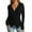 Black, variant on Dgankt Women's Clothing Women Fall Winter Tops Sexy V-Neck Sweater Knit Wrap Tops for Women Slim Fit Pullover