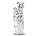 thumbnail image 2 of Pompeii 2ct Diamond Engagement Wedding Ring Set 14k White Gold (I/J,I1-I2), 2 of 4