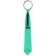 thumbnail image 4 of Corbatas de cremallera preatadas INSPIRE CHIC para el Día del Padre, corbatas de satén brillante en color sólido, formales y casuales, color turquesa, 4 of 5