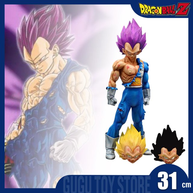 31cm Dragon Ball Z Vegeta Anime Figures Gk Gods Of Destruction Figurine Pvc Statue Model Doll Decoration Collection Toys Gifts zhangyuxiang LED