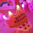 thumbnail image 4 of Gorro de cumpleaños JM Happy Birthday con LED azul, 4 of 5