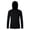 Black, variant on Boys Hooded Rash Guard with Thumb Hole Long Sleeve, UPF 50 UV Sun Protection Swim Shirt, Fishing Water Hoodie for Girls Kids Youth Unisex 5-13Y