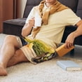 thumbnail image 4 of Mens Pajama Shorts, Red Wine Glasses Sleep Shorts Men Pajama Bottoms Lounge PJ Shorts with Pockets, 4 of 6