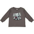 thumbnail image 3 of Inktastic Kiniart Elephant Boys or Girls Long Sleeve Toddler T-Shirt, 3 of 5
