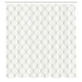 thumbnail image 3 of Ambesonne Trellis Shower Curtain, Dots and Floral Elements, 69"Wx84"L, Dusk and White, 3 of 5