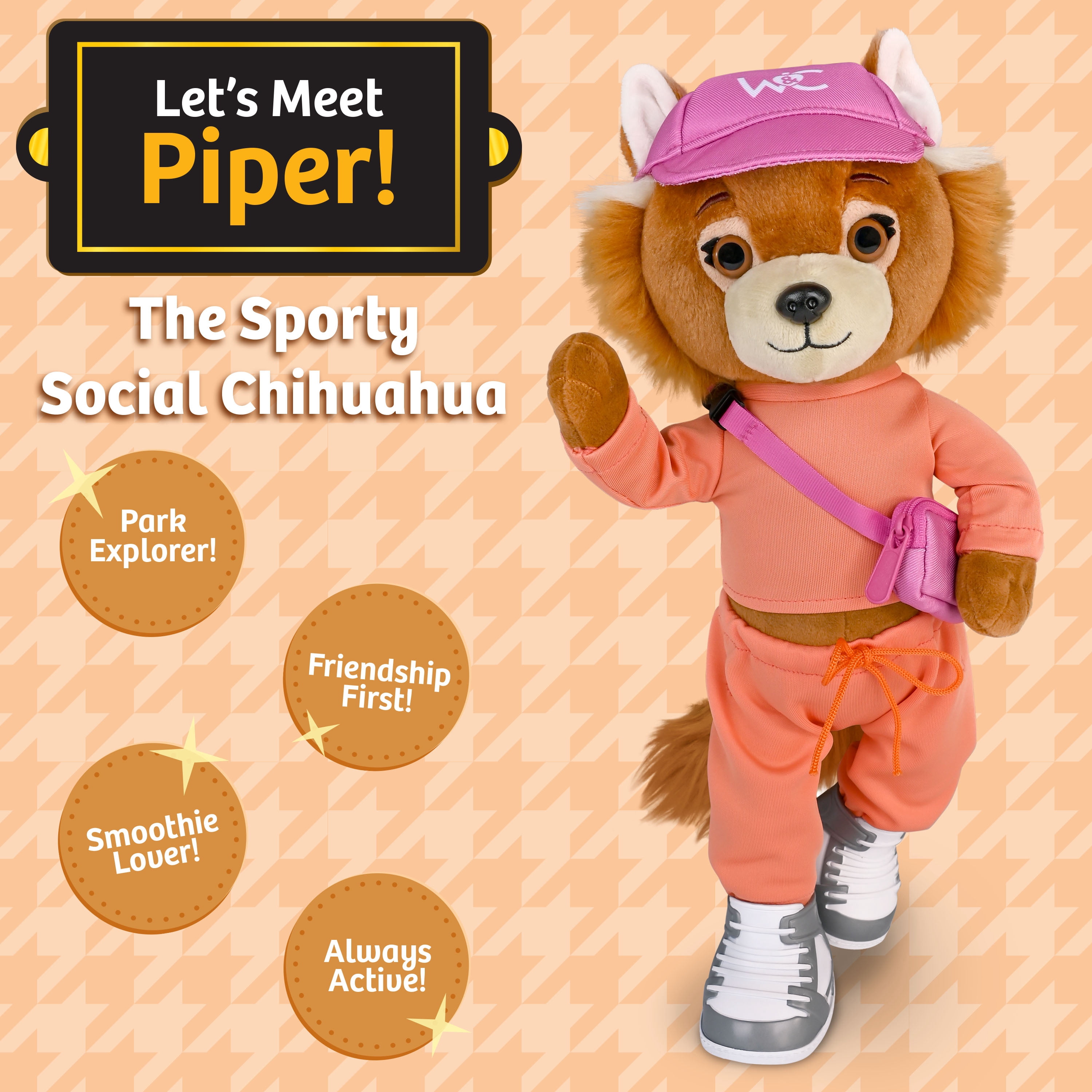 Woof & Co 15-inch Fashion Doll – Piper The Poseable Plush