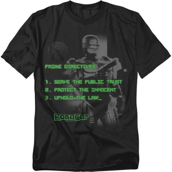 Robocop T-Shirt Prime Directives Unisex Graphic Tee For Men & Women