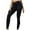 Black, variant on AherBiu Workout Leggings for Women Drawstring High Waisted Ribbed Slim Activewear Gym Legging Yoga Pants