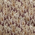 thumbnail image 1 of oneOone Tissu Polyester Spandex Marron Abstrait pour Robe Tissu Imprimé au Mètre 56 Pouces de Large, 1 of 4