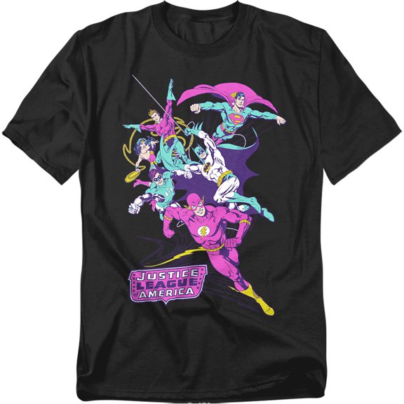 JLA T-Shirt Colorful League Unisex Graphic Tee For Men & Women