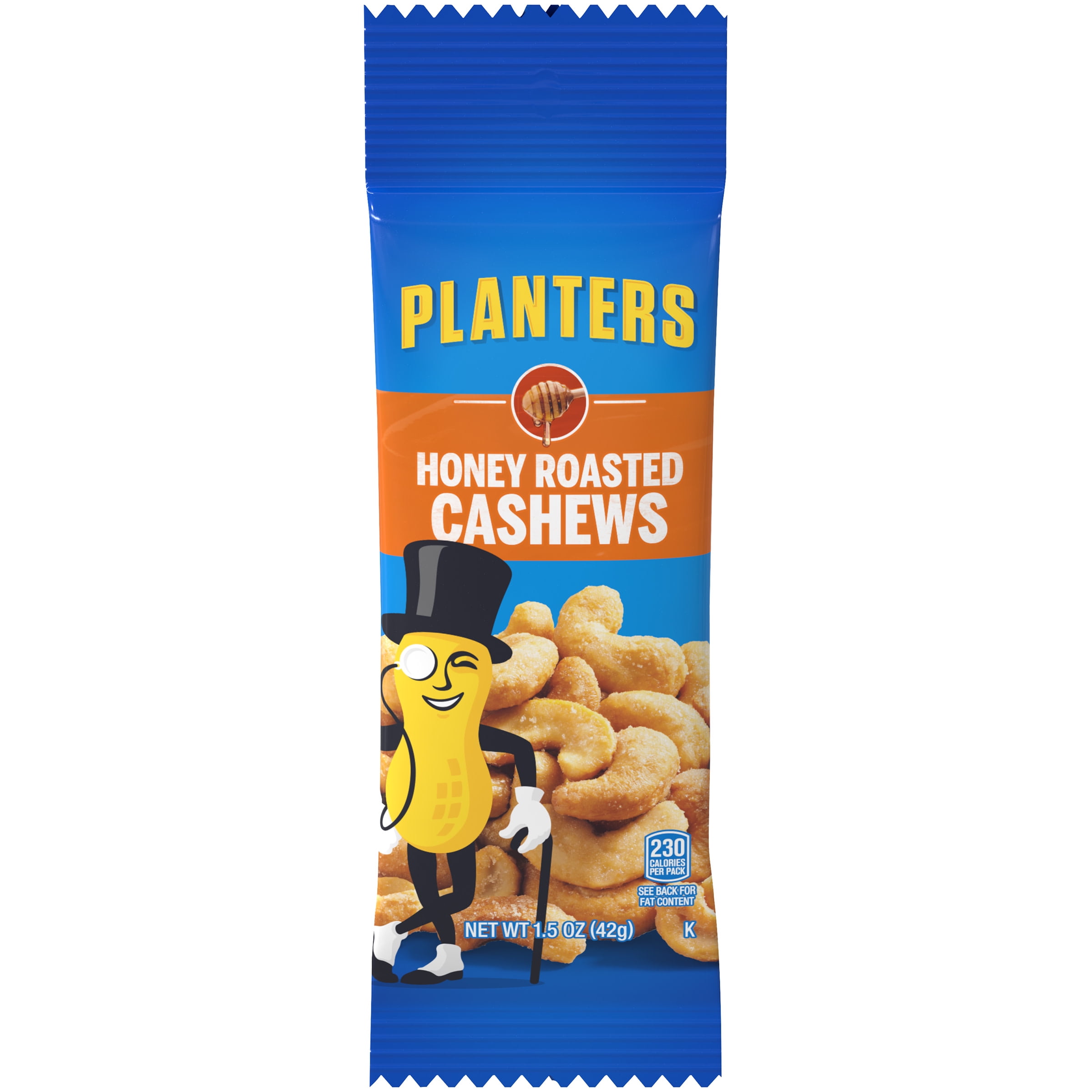 Planters Honey Roasted Cashews, 1.5 oz Pack