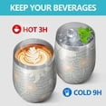 thumbnail image 4 of Floral 12oz Stainless Steel Insulated Wine Tumbler with Lid and Straw – Double Wall Vacuum Mug for Hot & Cold Drinks, 304 Steel Interior, Sweat-Free Design,Thanksgiving,Christmas, Spring,Flower, 4 of 5
