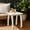 White, variant on Homy Casa Patio End Table for Outdoor Balcony, Slatted Wood Accent Table for Small Deck Corner, Gray