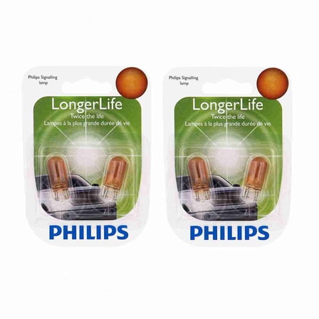 2 pc Philips 168NALLB2 Long Life Turn Signal Light Bulbs