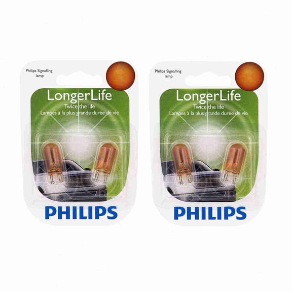2 pc Philips 168NALLB2 Long Life Turn Signal Light Bulbs