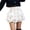 C-White205, variant on Women Gothic Punk Mini Skirts Lace Up High Waisted 3 Layers Solid Color Streetwear Tiered Skirts Night Out Stylish Skirt