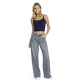 thumbnail image 3 of Mills by Millie Bobby Brown Women's Wide Leg Acid Washed Denim Jeans, Sizes XXS- XXL, 3 of 7