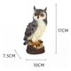 thumbnail image 4 of Ow Figurine Bird Espantapájaros Naturaleza Enemigo de Pintado Falso con cuernos Pájaro para ín Estatuas de ín Pro 10x7.5x17cm CUTICAT figrines de estatua de búho, 4 of 8
