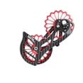 thumbnail image 4 of Oversized Ceramic Bearing Rustproof Pulley Rear Derailleur Cage Wear-resistant Hub Guide Wheel Kit Bike Accessories Outdoor Black/Red SD1, 4 of 7