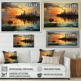 thumbnail image 4 of Designart "Modern City Skyline I" Sky Wall Art Living Room, 4 of 7