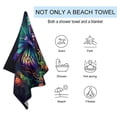 thumbnail image 2 of Wildflowers Butterfly Ultra Fine Fiber Beach Towels for Travel And Quick Drying Absorbent Towels for Swimming, 2 of 7