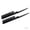 Black, variant on 3 Row Hair Comb Rat Tail 2 Pack, Nylon Bristle Detangling Brush for Curly Straight