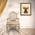 thumbnail image 3 of Fab Funky 20x24 Gold Ornate Wood Framed with Double Matting Museum Art Print Titled - Moose and Pumpkins, 3 of 4
