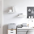 thumbnail image 3 of vidaXL 9.1" x 15.7" Oak and White Floating Shelves 2 Count, 3 of 7