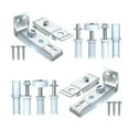 thumbnail image 3 of Bifold Door Hardware Repair , Closet Door Hardware Replacement Parts Includes Top and Bottom Pivots, Guide Wheel, for Repairing, 3 of 8