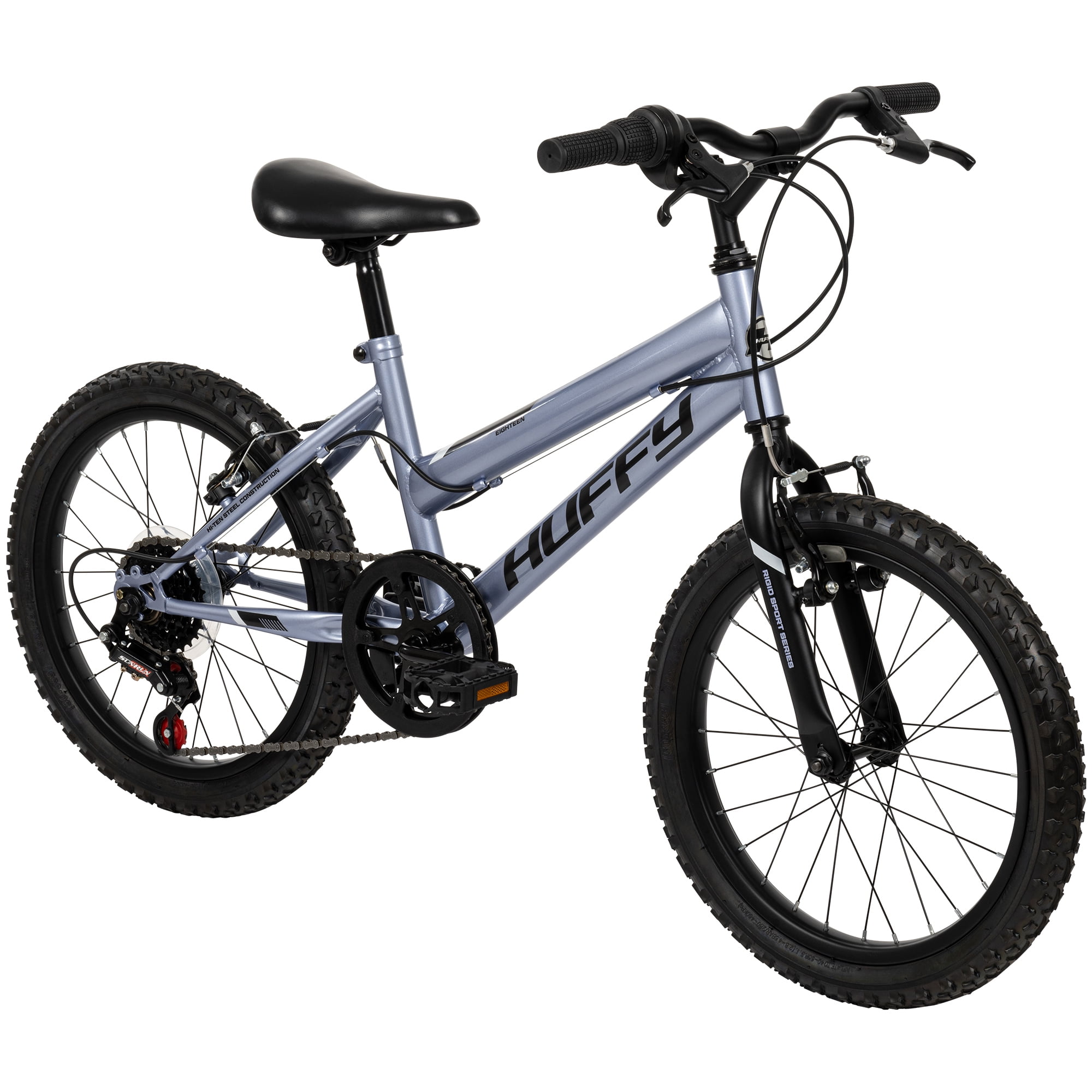 Huffy Algonquin 18-inch Girls’ Rigid 6-Speed Mountain Bike, Blue, 4-8 years old