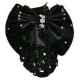 thumbnail image 2 of SPRING PARK Women Hair Clip Hair Bun Cover, Barrettes Net Snood Hairnet Lace Bow Bow-knot Decor Hair Clip Hairnet, 2 of 3