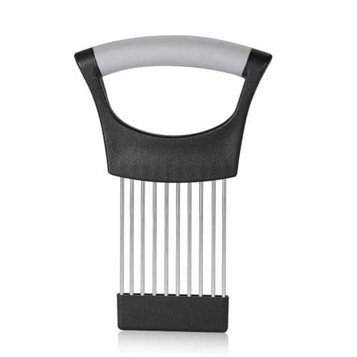 Onion Slicer Holder, Premium Vegetable Slicer Cutter for Potato and Tomato, Sharp Stainless Steel Food Slicer Assistant Tool for Slicing Fruit Lemon and Meat,Send Goods from Local Warehouse