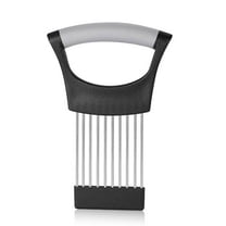 Onion Slicer Holder, Premium Vegetable Slicer Cutter for Potato and Tomato, Sharp Stainless Steel Food Slicer Assistant Tool for Slicing Fruit Lemon and Meat,Send Goods from Local Warehouse