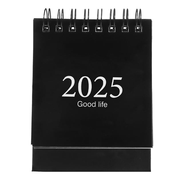 MOVTOTOP Mini Calendrier de Bureau 2024-2025 Année Table Mini Calendrier Spirale Décoratif Calendrier de Table