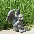 thumbnail image 3 of Gargoyle Statue Garden Guardian Sculpture - 7 Inch Gothic Indoor  Outdoor Décor Suitable for Garden, Courtyard, and Gothic Lovers (Sitting Pose), 3 of 8