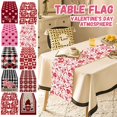 thumbnail image 3 of Valentine's Day Table Runner Zq42-29 13 By 73 Inches - Romantic Heart & Rose Printed Decorative Table Runner - For Romantic Dinner, Valentine's Party, Home Table Decor, Wedding, 3 of 3