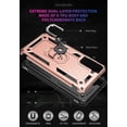 thumbnail image 6 of S21 FE Case, Samsung Galaxy S21 FE Case Military Grade Protective Samsung S21 FE Cases Cover with Ring Car Mount Kickstand for Samsung Galaxy S21 FE - Rose Gold, 6 of 12