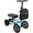 Blue, variant on Knee Scooter, All Terrain Foldable Knee Scooter Walker Economical Knee Walker for Foot Injuries Compact Crutches Alternative Black